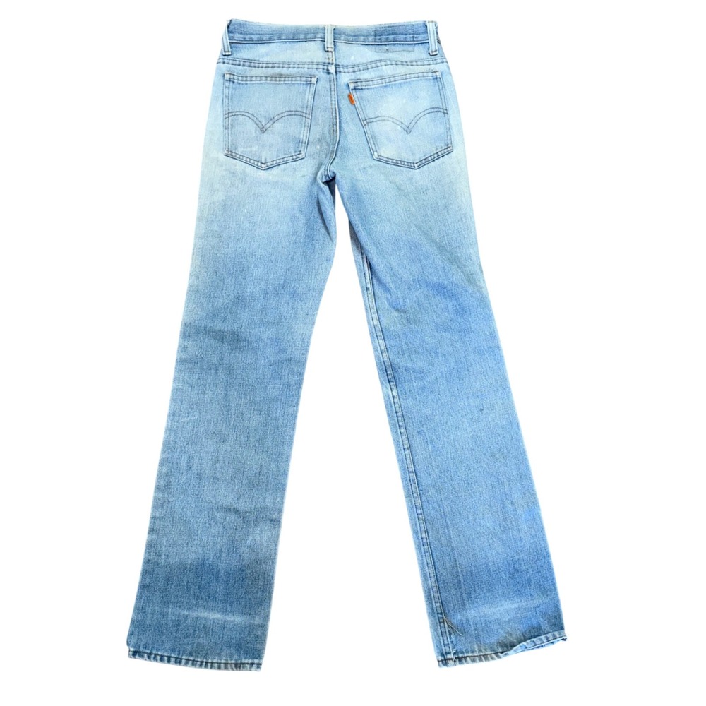 Vintage Levis Orange Tab Jeans Light Wash Bootcut Denim Mens 29x32 Read